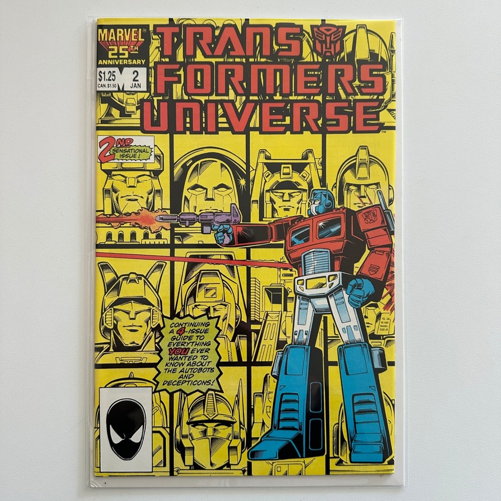 Marvel Transformers Universe #2 Jan 1987 Optimus Prime Megatron Copper Age Comic